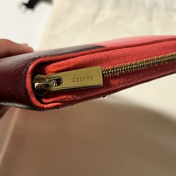 ✨CELINE✨Phoebe Philo Colorblock Leather Wallet - Picture 4 of 6